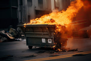 The Peaceful Protest Dumpster Fire