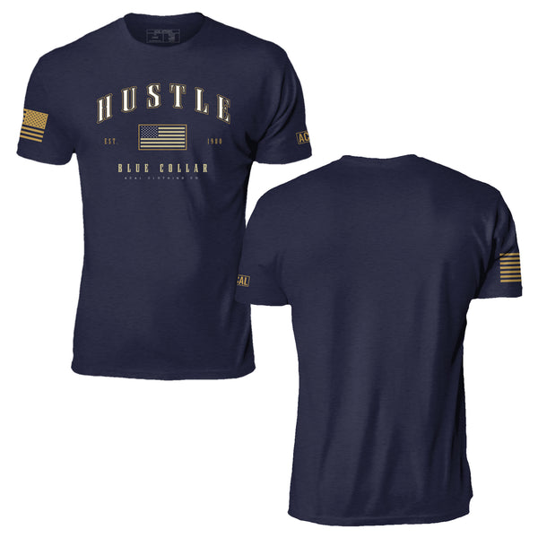 Hustle Blue Collar T-Shirt