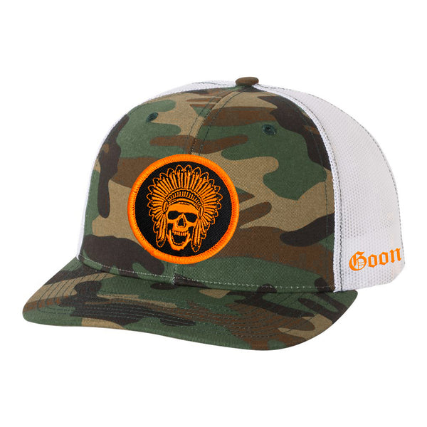 Hi Vis Goon Squad Hat - Army Camo/White